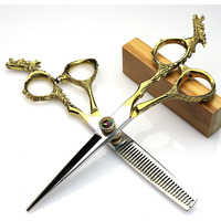 Dernier modèle vente en gros de ciseaux de coiffure professionnels Dragon pour hommes femmes coiffeur Home Salon barbier Kit de coupe de cheveux