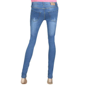 Pantalon en jean pour femme - Bleu - Product Image 5