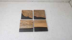 Ensemble de 4 sous-verres en bois d'acacia SMART avec support pour la maison déco sous-verre en bois massif sous-verre de luxe personnalisé pour boisson - Product Image 3