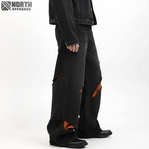 Jeans Rectos Personalizados de Alta Calidad para Hombre, Estilo Informal, Secado Rápido, Ligeros, para Invierno y Primavera, Estilo Hip Hop - Product Image 3