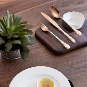 Nouvel arrivage de couverts en acier inoxydable de style royal couteau fourchette cuillère pour les fêtes ensemble de couverts avec miroir poli - Product Image 6