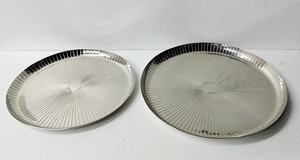 Assiette en papier pour dîner Forme hexagonale élégante en matériau de haute qualité Assiettes de restaurant finies couleur argent - Product Image 4