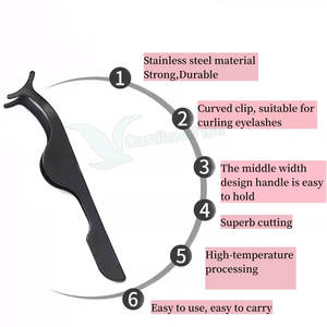 High Quality Stainless Steel Assorted <b>Eyelash</b> <b>Tweezers</b> in Best Style Low MOQ in Stock! - Product Image 4