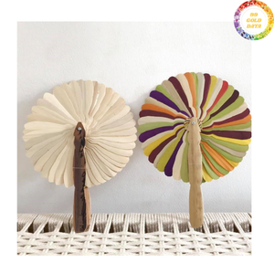 Éventail traditionnel vietnamien en bambou, fabriqué à partir de bambou tressé, pour le rafraîchissement quotidien et les fonctions décoratives en extérieur. - Product Image 5