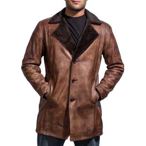 Nuevo Abrigo de Piel de Oveja para Hombre, Estilo Invernal de Alta Gama, con Diseño Personalizado y Material 100% de Calidad, Chaquetas para Hombre 2026 - Product Image 1
