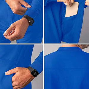 Nouvel uniforme d'infirmière personnalisé pour homme, vêtements médicaux d'hôpital, blouses d'infirmière en spandex, vestes d'infirmière - Product Image 3