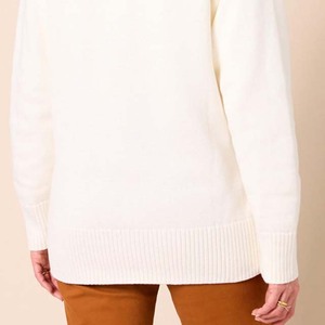 เสื้อคาร์ดิแกนถักแบบสวม แขนยาว ผ้าแจ็คการ์ด สำหรับผู้หญิง ขายส่ง ระบายอากาศได้ดี ติดกระดุมสองแถว  สีและโลโก้สามารถสั่งทำได้ - Product Image 5