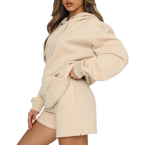 Ensemble pour femmes Survêtements de haute qualité pour la saison hivernale Décontracté Sweat Court et Sweat à capuche Survêtements pour femmes 2026 - Product Image 4