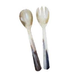 Hot Brilliant Custom Buffalo Horn <b>Salad</b> <b>Spoon</b> With Long Handle <b>Salad</b> Server Flatware Cutlery Horn Items Manufacturer From India - Product Image 1
