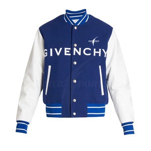 RAIEBA ENTERPRISES <b>Men's</b> Slim Fit Custom Logo Stand Collar Letterman Varsity Jacket 2026 Wool Breathable Best Seller Wholesale - Product Image 1