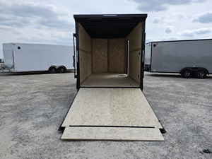 2026 Cross 7x16 Enclosed Cargo <b>Trailer</b> Tandem Axle Utility <b>Trailer</b> 84" Interior Height V-Nose Ramp Door Cargo Hauler 7000 GVWR - Product Image 5