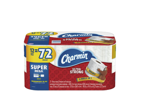 Charmin Ultra Strong 12 Mega Rollos Papel higiénico 2-Ply Soft Tissue Precio bajo Venta al por mayor con entrega rápida a la venta - Product Image 3