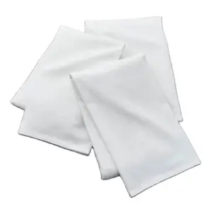 白い綿ワッフル織りキッチンタオルと安いティータオル100% インド綿ティータオルセットバルクと竹キッチンティートウ
