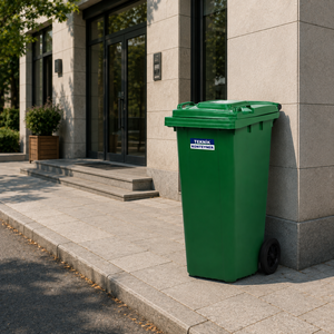 Conteneur à déchets en plastique HDPE de 120 litres – Modèle le plus vendu – Directement du fabricant turc - Product Image 3