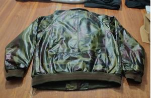 Blouson aviateur vintage sur mesure, taille personnalisée, OEM, fin, doublure en cuir véritable gaufré, chaud, pour l'hiver, uni, teint - Product Image 4