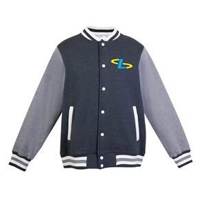 Chaquetas Varsity Personalizadas al por Mayor con Bordado Frontal, de Alta Calidad, Transpirables y Ecológicas para Hombre, Invierno - Product Image 3