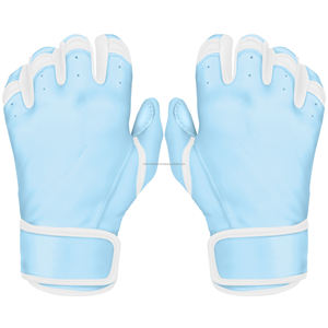 Cabretta-Guantes de bateo de béisbol de cuero, puños cortos, transpirables, duraderos, con logotipo personalizado, para entrenamiento, competición, 2017 - Product Image 6