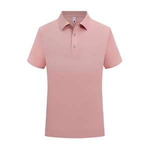 Polo d'été pour homme 100% polyester, tricot à séchage rapide, logo brodé personnalisé, imprimé uni, technique anti-plis foncée - Product Image 4