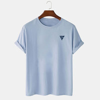 T-shirt à manches courtes pour homme, nouveau design, vêtements d'été, dernière mode, décontracté, 100% coton, couleur personnalisée, t-shirt pour homme