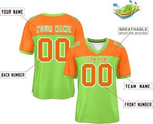 Streetwear personnalisé Clubwear maillots de football américain vêtements de sport urbains à séchage rapide polyester maille respirant impression par sublimation - Product Image 4