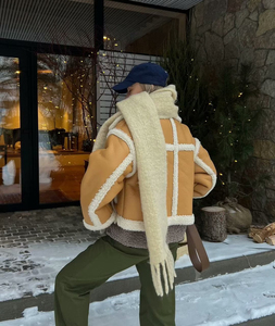 Nueva llegada de otoño a la moda, chaqueta de cuero personalizada, chaqueta transpirable para mujer, chaqueta sólida de manga larga de cuero para mujer - Product Image 6