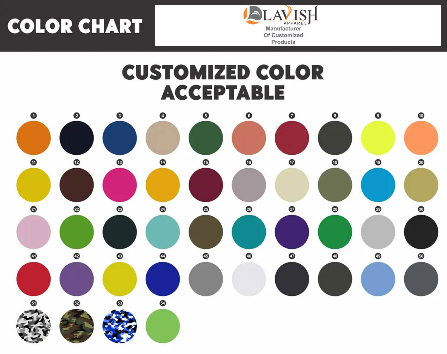 Customized Colours