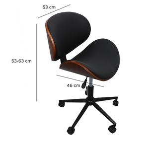 Chaise de bureau Well Home Black Argi - Product Image 3