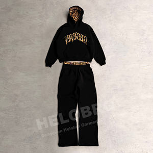 Conjunto de Sudadera con Capucha y Pantalones Deportivos de Felpa Francesa con Estampado DTG Personalizado para Fabricantes de Ropa 2026 - Product Image 2