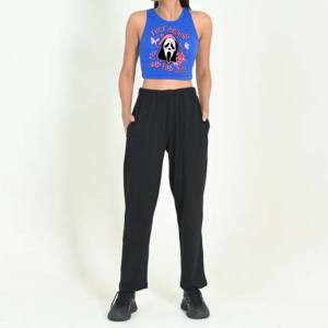 Venta al por mayor de marca personalizada mujer 2 piezas francés Terry Crop Top Set mujeres manga larga 100% algodón Biker Lounge Wear Set para niñas - Product Image 1