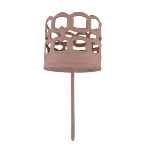 Hot Selling Stylish Brown Aluminum Heart Shaped T-<b>Light</b> Candle Holder Luxury Design Christmas Decoration Elegant Stone Candle - Product Image 3