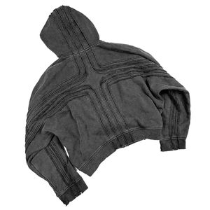 Survêtement de haute qualité Jogging Zipper Cargo Jersey Veste de survêtement Ensemble Polyester Nylon Tech Fleece Sweats à capuche avec logo personnalisé - Product Image 3