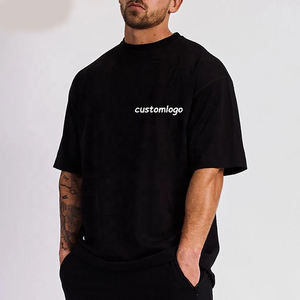 Camisetas de moda para hombre con estampado de logotipo personalizado, camisetas informales cómodas y transpirables hechas a medida a la venta - Product Image 3