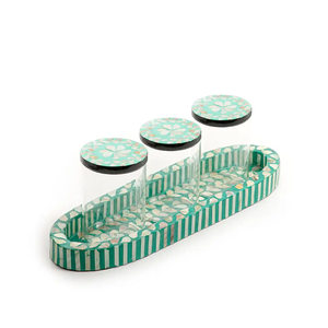 Plateau de service alimentaire élégant de qualité fait à la main pour les mariages et les fêtes Nouveau design Plateau de service et plat à vadrouille de forme ronde - Product Image 5