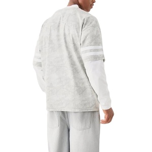 เสื้อยืดผู้ชายแบบสองชั้น ระบายอากาศได้ดี ผลิตใหม่ พร้อมสกรีนลาย ขายดีที่สุด แบบเรียบๆ สำหรับผู้ชาย - Product Image 2