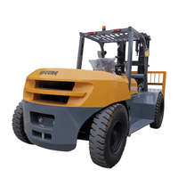 Hifoune 12t Chariot Élévateur Prix Usine Duplex Triplex Mât 4m 5m 6m DIESEL Chariot Élévateur avec PUSH PULL