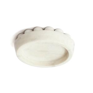 Best Selling Handcrafted White <b>Marble</b> Decorative <b>Candle</b> Dish for Home Decor Living Room Table Centerpiece from Trusted Supplier - Product Image 4
