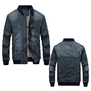 Premium <b>Men</b> Regular Fit 100% Cotton Denim <b>Jacket</b> Washed <b>Trucker</b> Jean Coat Vintage Winter Y2K Hip Hop Casual Urban Street Fashion - Product Image 1