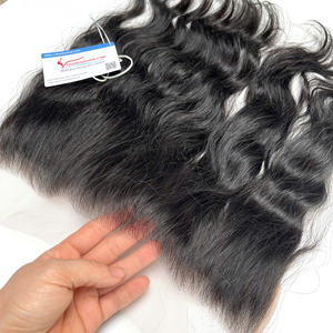 Encaje transparente Super Thin HD Cierre 4X4 5x5 6x6 Cabello humano ondulado Venta al por mayor Extensiones de cabello vietnamita Pelucas de cabello humano - Product Image 5