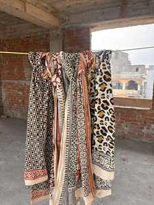 Un montón de pareos al por mayor para mujeres Bagru Dabu impreso hecho a mano bloque impreso parongs Pareos bufandas largas bohemios Pareos - Product Image 2