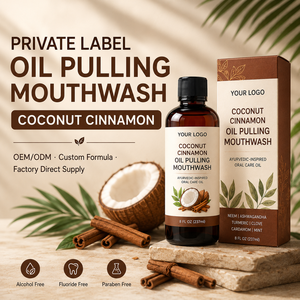 Enjuague Bucal Herbal OEM ODM con Aceite de Coco y Neem Ashwagandha - Product Image 1