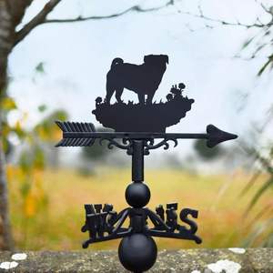 Premium outdoor iron weathervane with realistic animal art style suitable for barns rooftops or countryside homes - Product Image 5