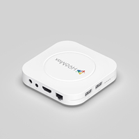 Boîtier TV Android en promotion – Récepteur TV UHD WiFi 6 BT5.4 avec commande vocale, lecteur multimédia en streaming Plug and Play, décodeur