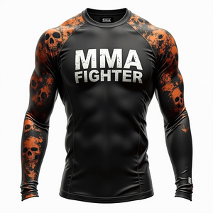 Rashguards de BJJ Personalizados de Primera Calidad, Impresión Digital, Elásticos, 100% Poliéster, Ropa de MMA Duradera, Transpirable, Anti-UV, de Secado Rápido - Product Image 5