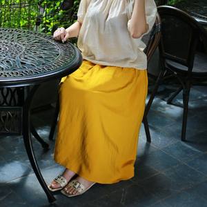 Women's Casual Midi <b>Skirt</b> Plaid Pattern Elastic Waistband Functional Pockets Relaxed Fit Breathable Eco-Friendly <b>A</b>-<b>Line</b> Design - Product Image 2