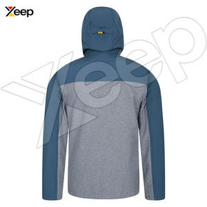 OEM Breathable <b>Hooded</b> Winter Mens <b>Soft</b> <b>Shell</b> <b>Jacket</b> High Quality Water & Windproof Front Logo - Product Image 6