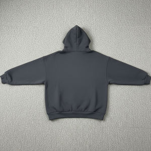 2025 nouveau arrivé couleur unie blanc poids lourd 100% coton polaire femmes sweats à capuche broderie personnalisée Logo sweat à capuche - Product Image 2