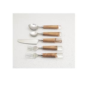 De STAR CRAFTS INDE en acier inoxydable avec poignée en résine/bois ensemble de couverts de haute qualité choix pour cuisine restaurant - Product Image 1