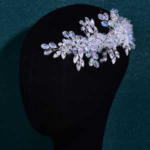 Bridella BHP882-S Silver <b>Pearl</b> <b>Headband</b> with Rhinestone & Crystal Comfortable Fit for Weddings Proms Formal Events - Product Image 5