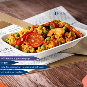 Premium Quality Biodegradable Disposable Dinnerware Sugarcane Bagasse Square <b>Plates</b> for Parties Catering Takeaway Kitchen Use - Product Image 2