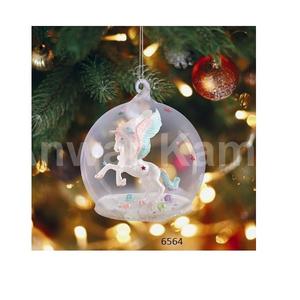 <b>Christmas</b> Decorative Clear Glass Hanging Ornaments Friend Ship Ornaments for Home Window Outdoor Garden Patio Decor - Product Image 1